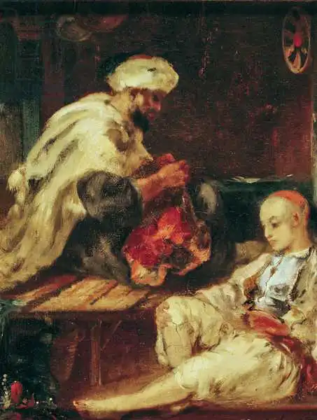 Fromentin, Eugene: Interno della bottega di un sarto arabo