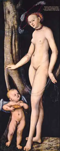 Cranach, Lucas: Venuše a Kupido