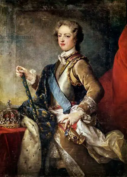 Loo, Jean-Baptiste van: Louis XV (1710-74) âgé de 15 ans, après 1725