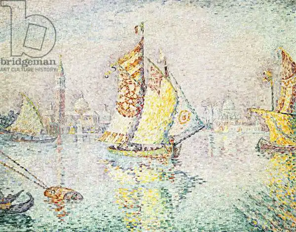 Signac, Paul: La voile jaune, Venise