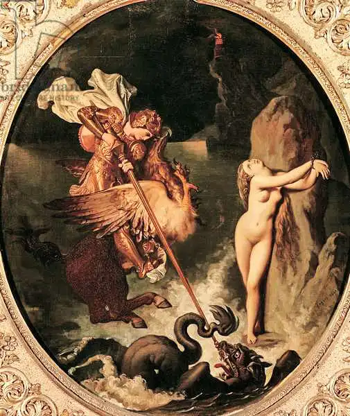 Ingres, Jean Auguste: Ruggiero Rescuing Angelica