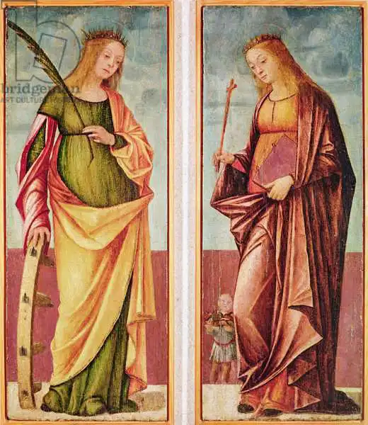 Carpaccio, Vittore: St. Catherine of Alexandria and St. Paraceve or Veneranda