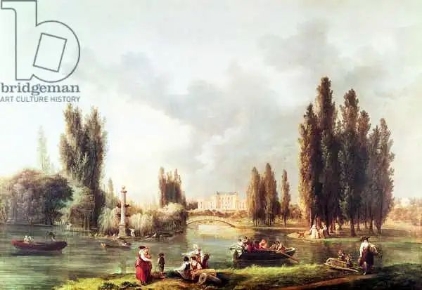 Robert, Hubert: Park and Chateau at Mereville
