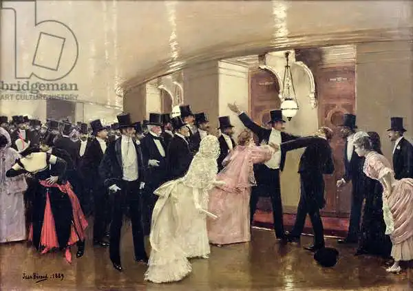 Béraud, Jean: Ein Argument in den Korridoren der Opera