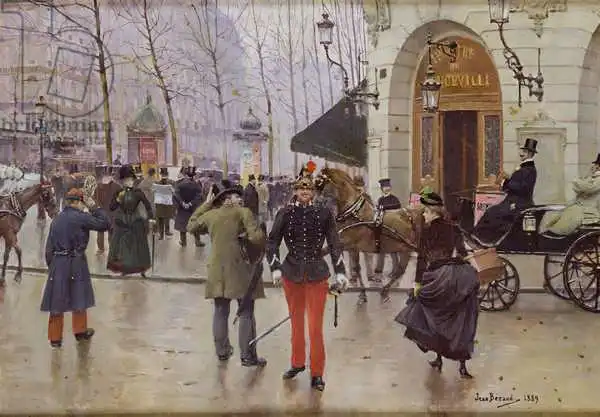 Béraud, Jean: Der Boulevard des Capucines und das Vaudeville Theatre