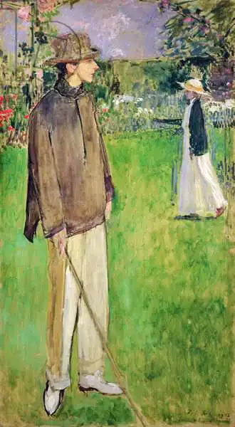 Blanche, Jacques-Emile: Study for a Full Length Portrait of Jean Cocteau (1889-1963) at Offranville