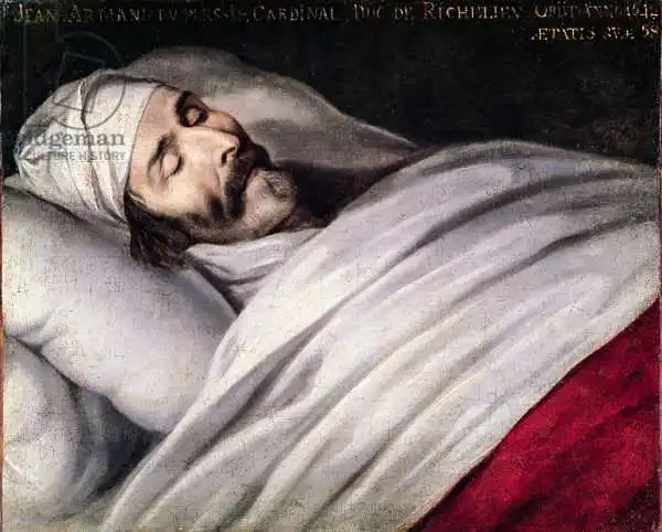 Champaigne, Philippe de: Cardinal Richelieu (1585-1642) on his Deathbed
