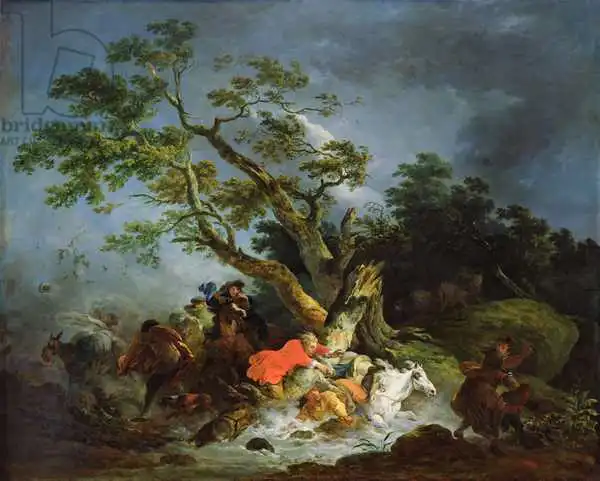 Loutherbourg, Philippe: Les voyageurs pris dans une tempête