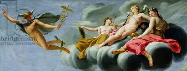 Le Sueur, Eustache: Cupid orders Mercury, messenger of the Gods, to announce the Power of Love to the Universe, 1646-47