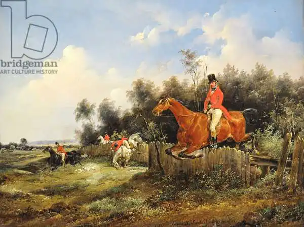 Swebach, Bernard Edouard: Scène de chasse