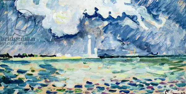 Signac, Paul: Le phare à Gatteville