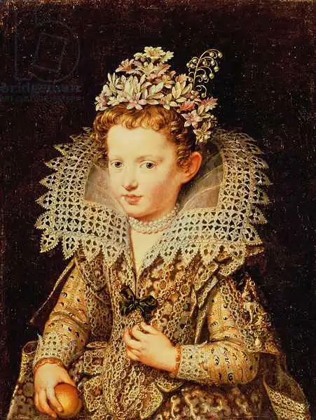 Pourbus, Frans II: Portrait of Eleonora de Gonzaga Mantua (1598-1655) as a Child