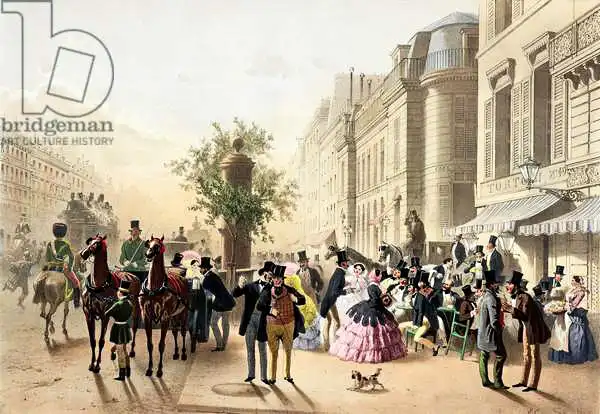 Guérard, Eugene: Boulevard des Italiens, from Physionomies de Paris