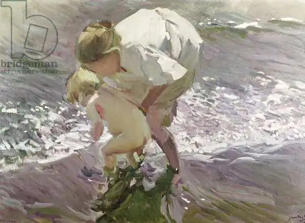 Sorolla y Bastida, Joaquin: Bathing on the Beach