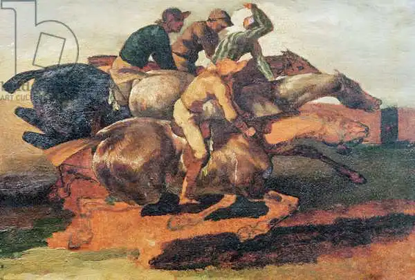 Géricault, Théodore: Four Jockeys Galloping