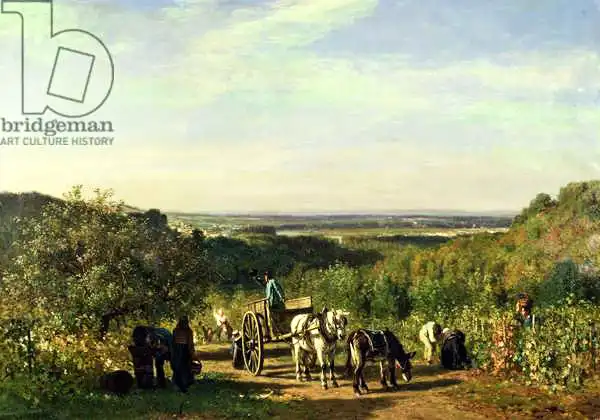 Troyon, Constant: View from the Hilltops of Suresnes or, The Grape Harvest at Suresnes