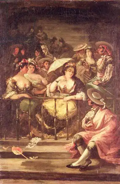 Lucas y Padilla, Eugenio: Women on a Balcony