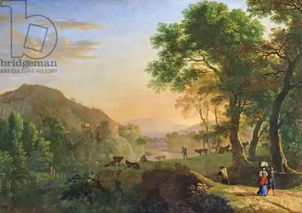 Swanevelt, Herman van: Setting Sun, Italy