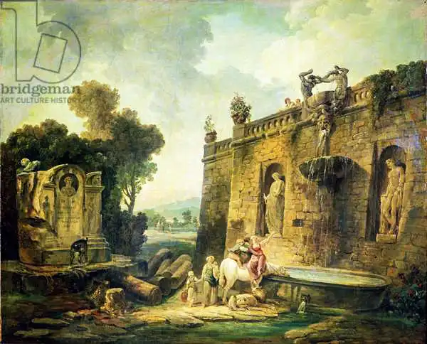 Robert, Hubert: Watering Place