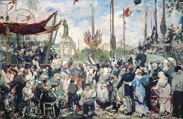 Roll, Alfred: Étude pour «le 14 Juillet 1880», 1880-1884
