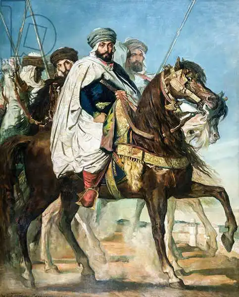 Chassériau, Théodore: Ali Ben Ahmed, the Last Caliph of Constantine, with his Entourage outside Constantine