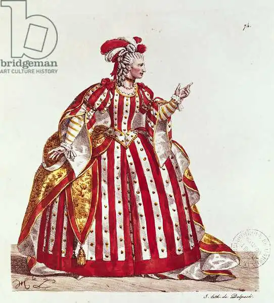 Lecomte, Hippolyte: Mademoiselle Dumesnil (1713-1803) dans le rôle d