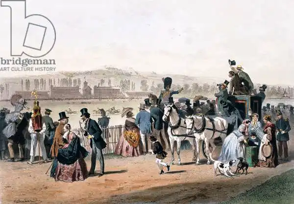 Guérard, Eugene: Racecourse at the Bois de Boulogne