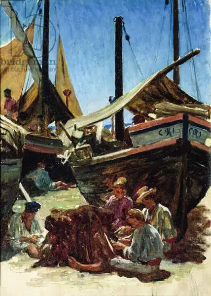 Herbert or Hebert, Antoine Auguste Ernest: Anzio, El Puerto