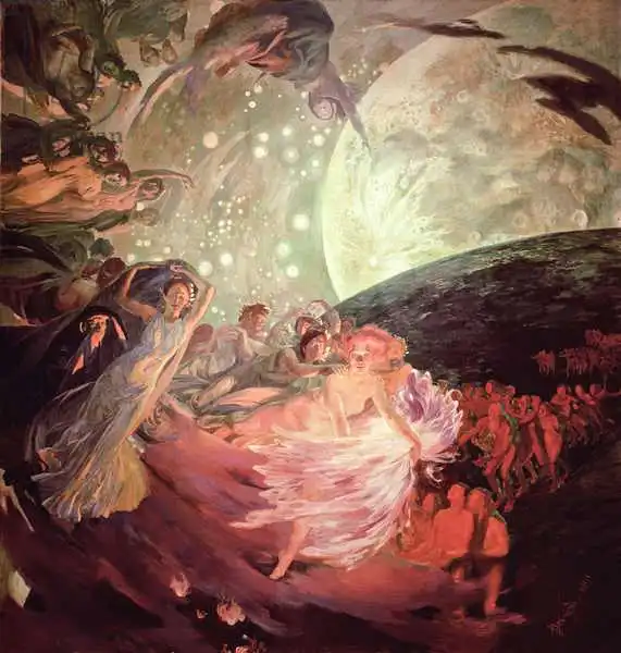 Besnard, Paul-Albert: Truth, Leading the Sciences, Giving Light to Man, 1891 (mural)