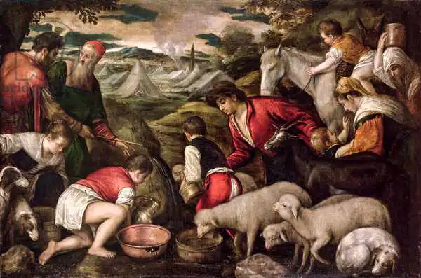 Bassano, Jacopo: Moïse frappant l