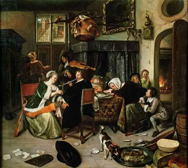 Steen, Jan Havicksz: Le ménage dissolu