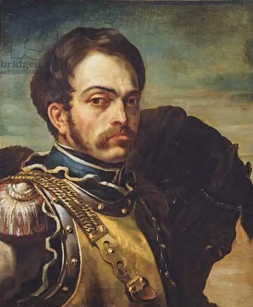 Géricault, Théodore: Carabinier Officer with his Horse
