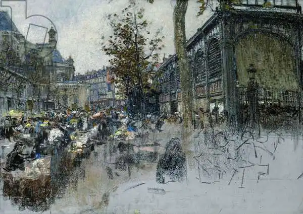 Lhermitte, Léon Augustin: Studieren für Les Halles
