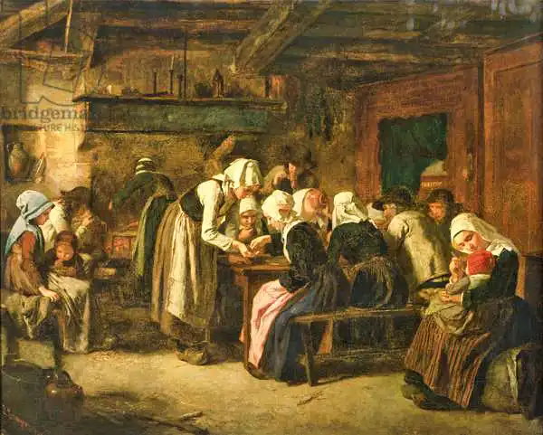 Trayer, Jules: Le vendeur de crêpe le jour du marché à Quimperle