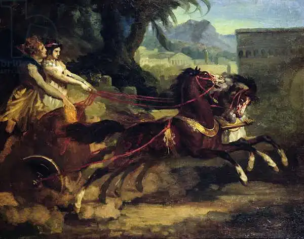 Géricault, Théodore: Ancient Chariot Race, after a painting by Carle Vernet