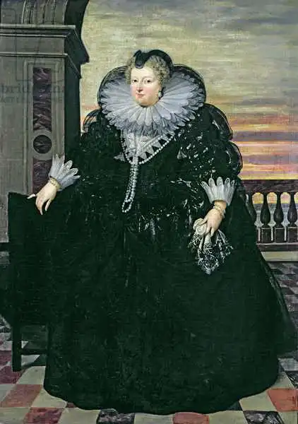 Pourbus, Frans II: Marie de Medici (1573-1642) Queen of France