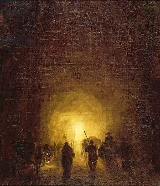 Robert, Hubert: Posillipo Cave at Naples