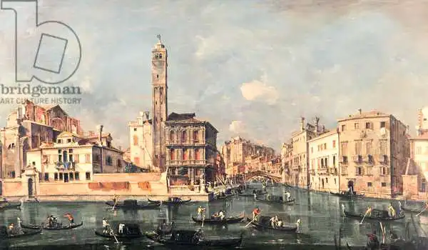 Guardi, Francesco: Grand Canal: San Geremia and the Entrance to the Canneregio