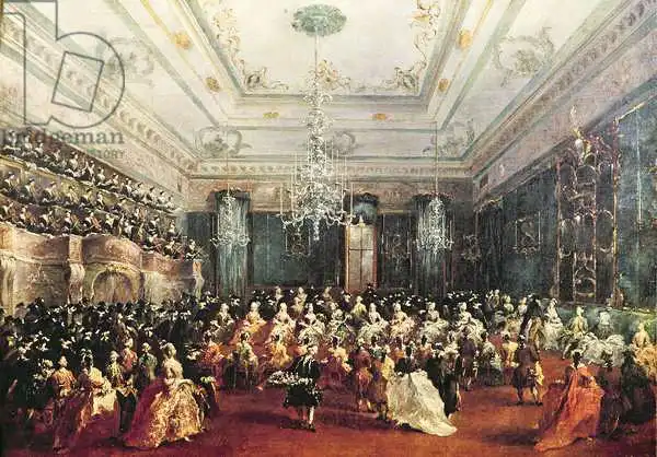 Guardi, Francesco: Gala Concert given in January 1782 in Venice for the Tsarevich Paul of Russia and his wife, Maria Feodorovna