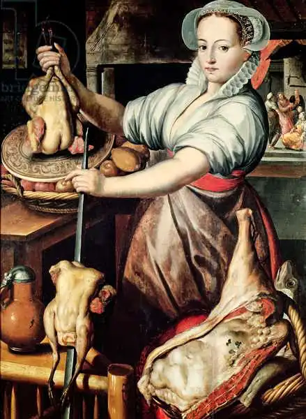 Aertsen, Pieter: Martha Preparing Dinner for Jesus