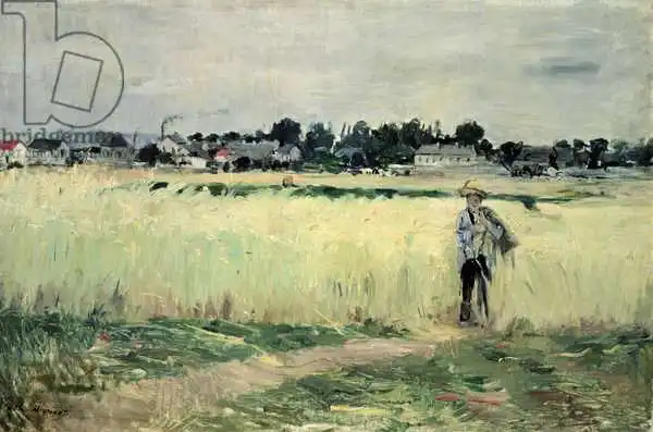 Morisot, Berthe: Im Wheatfield in Gennevilliers