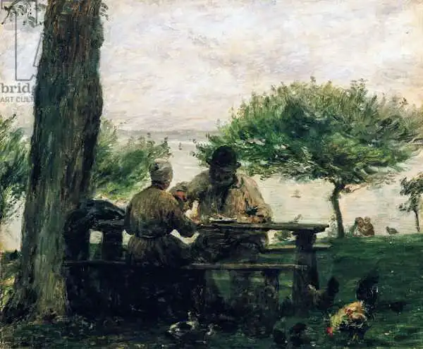 Cals, Adolphe-Felix: The Meal at Honfleur