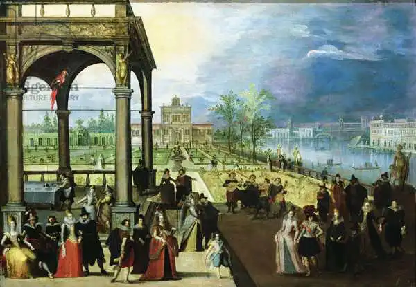 Caullery, Louis de: Feast in a palace