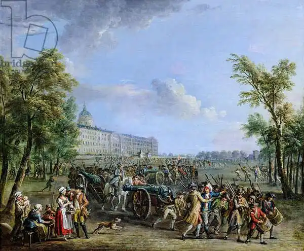 Lallemand, Jean-Baptiste: The Pillage of the Invalides, 14 July 1789