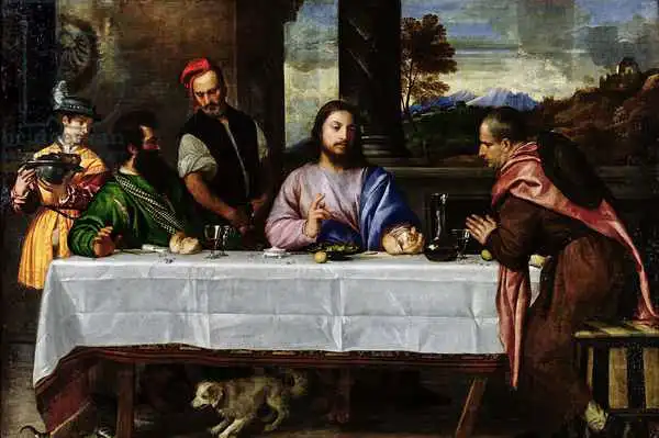 Tizian: The Supper at Emmaus