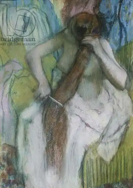Degas, Edgar: Femme se peignant les cheveux, 1887-90