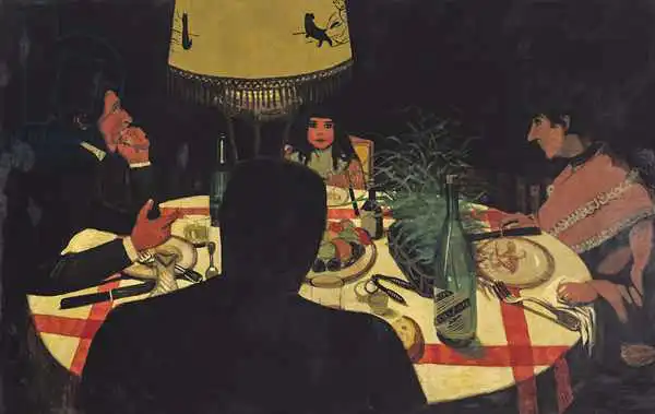 Vallotton, Félix: Dinner by Lamplight