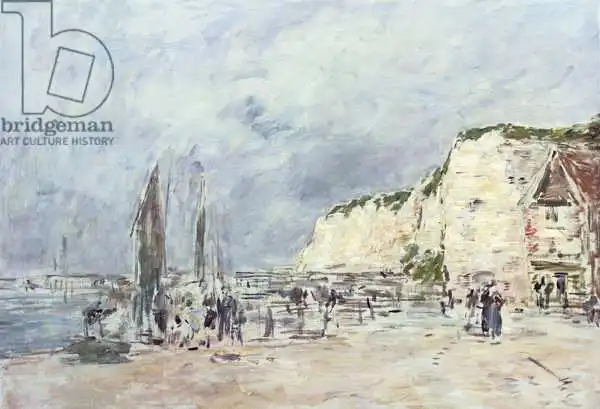 Boudin, Eugene Louis: Les falaises à Dieppe et le «Petit Paris»