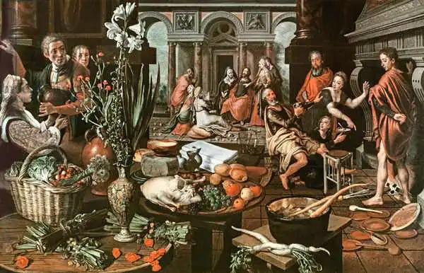Aertsen, Pieter: Christ in the house of Martha and Mary