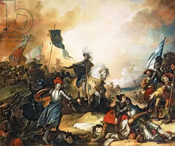 Fragonard, Alexandre E.: The Battle of Marignan, 14th September 1515